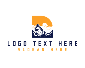 Excavation Miner Digger Logo