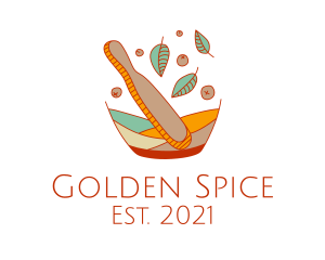 Multicolor Organic Spices logo design