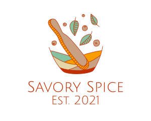 Condiments - Multicolor Organic Spices logo design