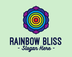 Rainbow Lotus Target logo design