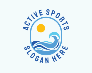 Tropical - Seaside Wave Beach Resort logo design