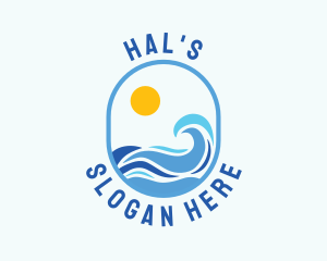 Boracay - Seaside Wave Beach Resort logo design
