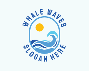 Seaside Wave Beach Resort logo design