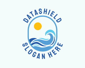 Holiday - Seaside Wave Beach Resort logo design