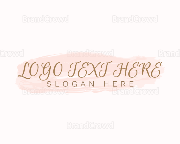 Business Watercolor Cursive Logo