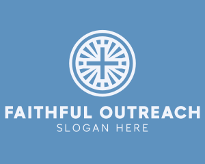 Religious Cross Chapel logo design