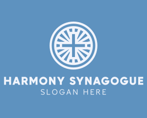 Synagogue - Religious Cross Chapel logo design