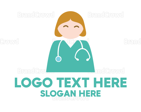 Hospital Doctor Nurse Logo