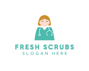 Scrubs - Hospital Doctor Nurse logo design