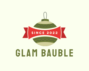 Bauble - Christmas Ball Banner logo design