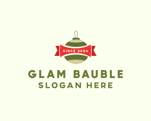 Christmas Ball Banner logo design