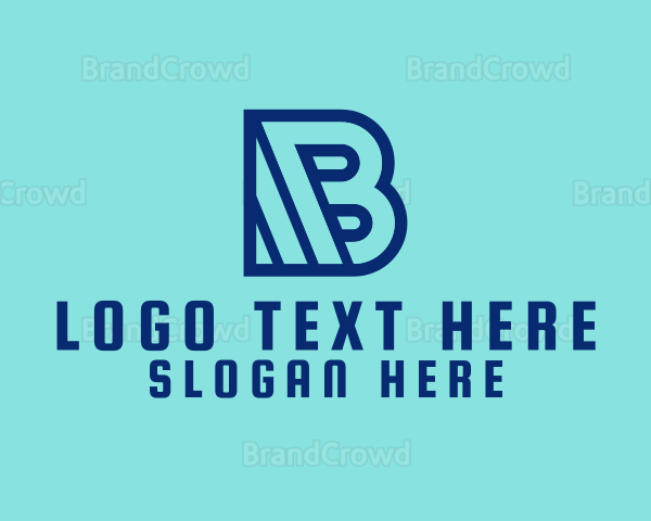 Business Letter B Company Logo