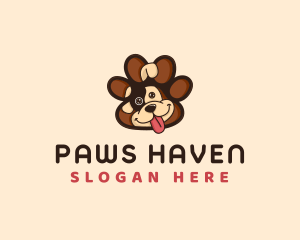 Puppy Dog Paw logo design