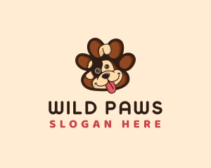 Puppy Dog Paw logo design