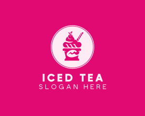 Ice Cream Sundae logo design