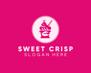 Wafer - Ice Cream Sundae logo design