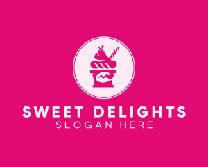 Ice Cream Sundae logo design