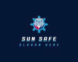 Jeepney Garage Sun logo design