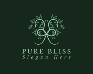 Refreshing - Green Tree Knot logo design