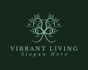 Living - Green Tree Knot logo design