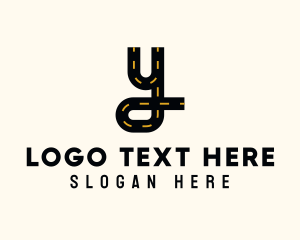 Taxi - Travel Road Letter Y logo design