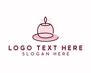 Tealight - Spa Candlelight Decor logo design