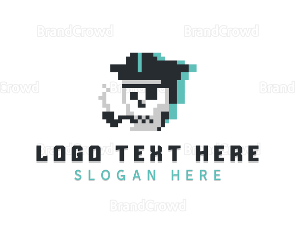 Digital Pixel Pirate Logo