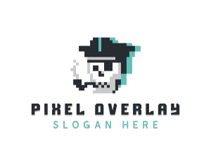 Digital Pixel Pirate logo design