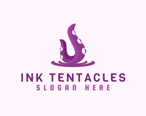 Tentacle Octopus Squid logo design