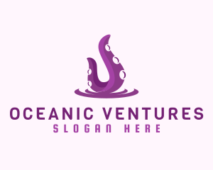 Tentacle Octopus Squid logo design