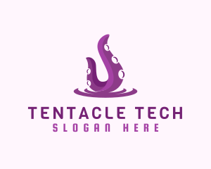Tentacle Octopus Squid logo design
