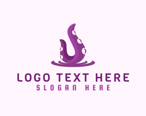 Animal - Tentacle Octopus Squid logo design