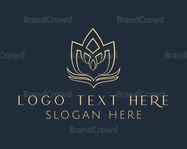 Elegant Floral Lotus Logo