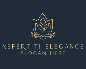 Elegant Floral Lotus  logo design