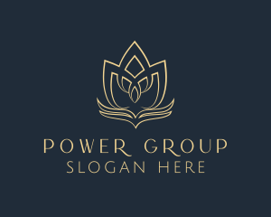 Salon - Elegant Floral Lotus logo design