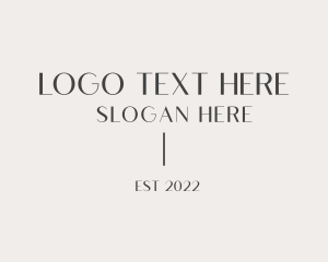 Commercial - Elegant Modern Wordmark logo design