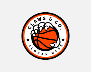 Basketball MVP Claw logo design