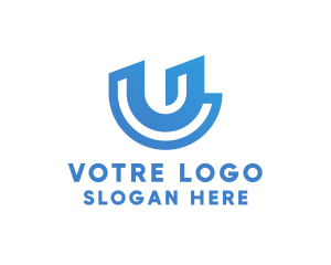 Construction - Creative Tech Letter U logo design
