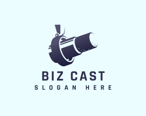 Singer - Multimedia Podcast Microphone logo design
