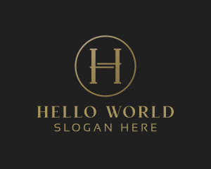 Luxury Elegant Letter H logo design