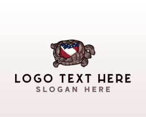 Geography - Georgia Animal Tortoise logo design