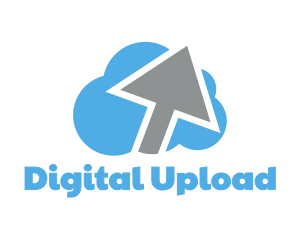 Upload - Cloud Arrow Cursor logo design