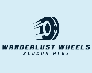 Automotive Wheel Wrench logo design