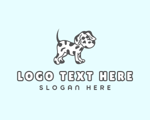 Roller Skate - Pet Grooming Dog logo design
