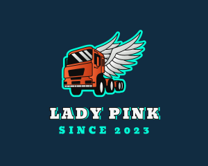 Forwarding - Trailer Truck Wings logo design