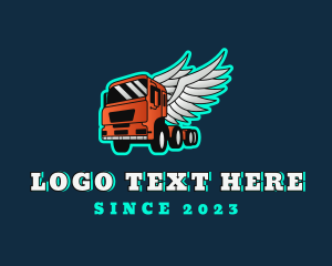 Cargo - Trailer Truck Wings logo design