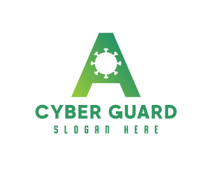 Malware - Gren Global Virus Letter A logo design