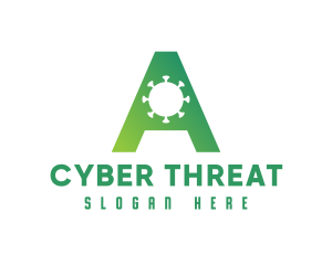 Malware - Gren Global Virus Letter A logo design