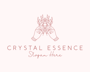 Natural Crystal Jewelry logo design