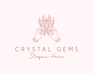 Natural Crystal Jewelry logo design